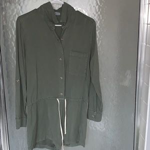 green jean romper 🤗